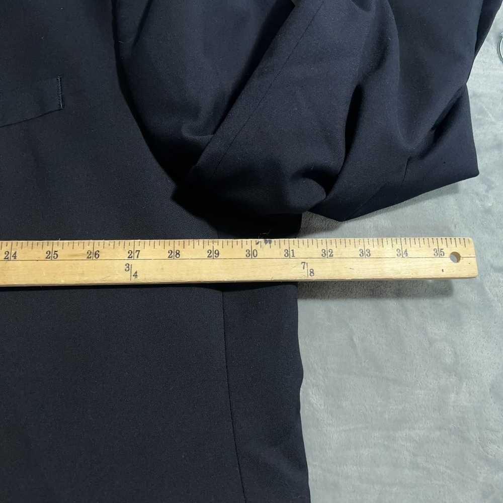 Oak Hill Blazer Mens 62R Big Tall Suit Jacket Coat Navy Blue Gold Buttons - Picture 11 of 14